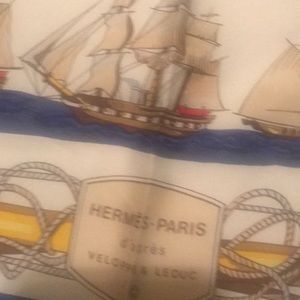 Hermès Scarf Navires D’Europe.. silk 90 cm